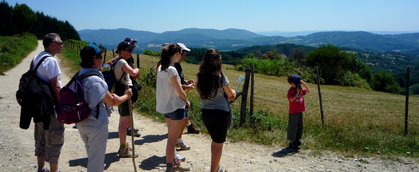 randonneurs en Haute Loire